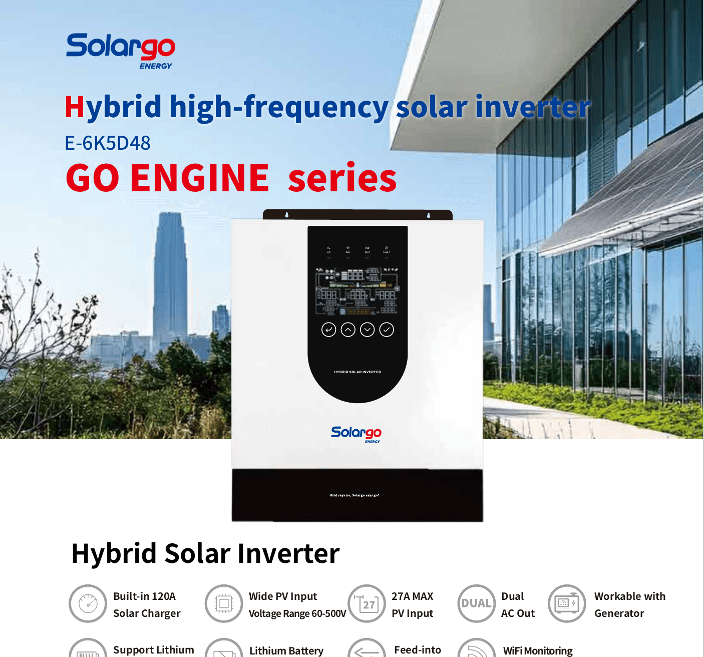E-6K5D48 Hybrid Solar Inverter