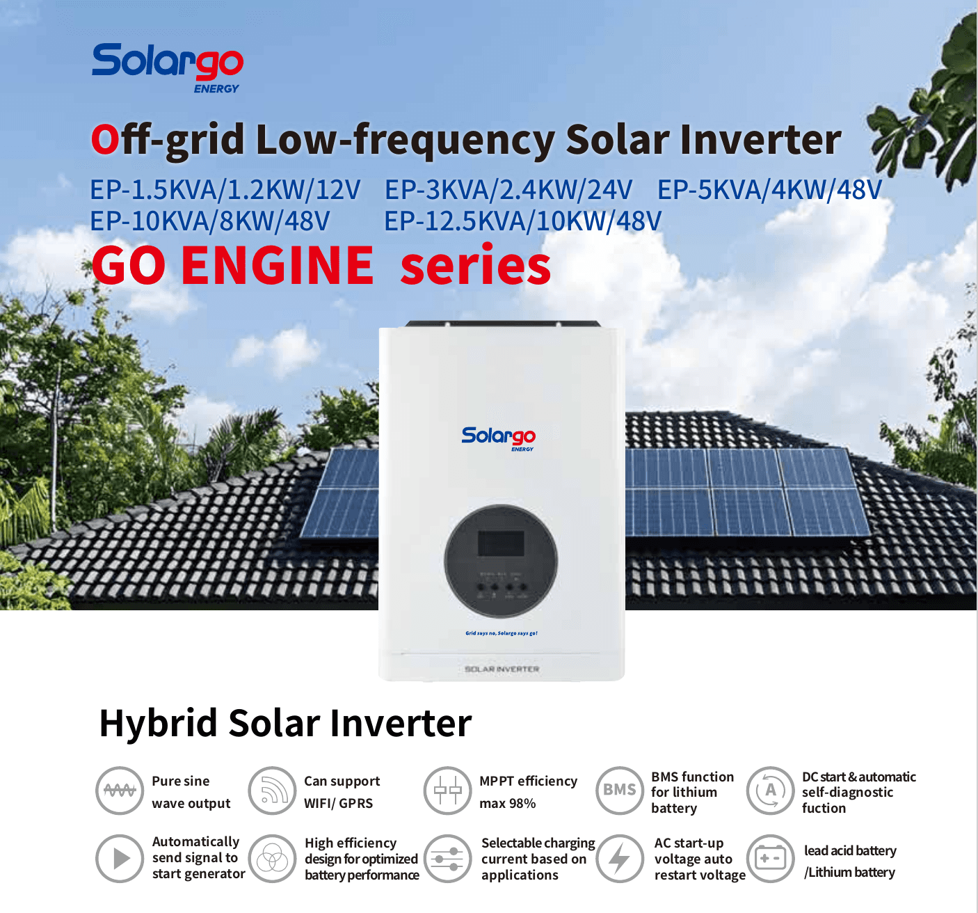 EP Low-frequency Off-grid Solar Inverter Series