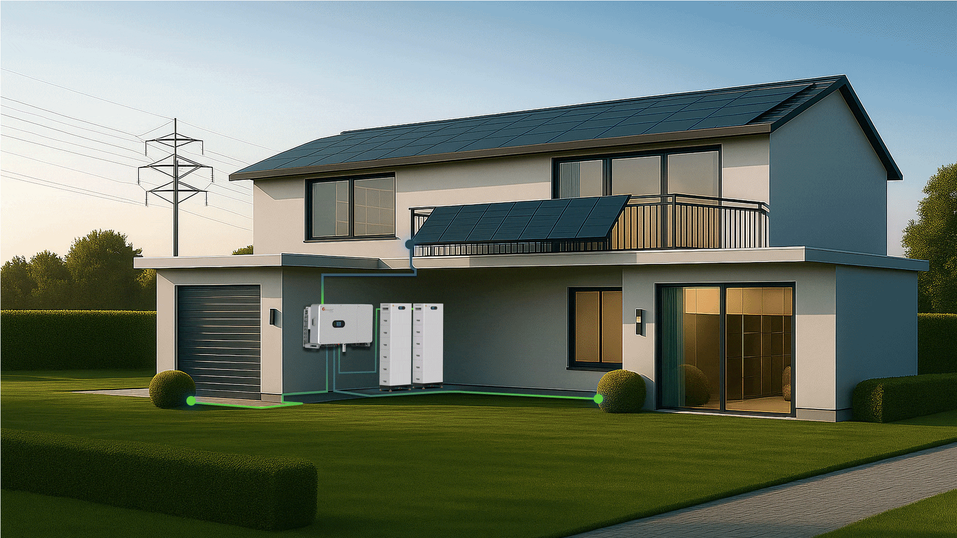 Solango Energy daytime home energy animation