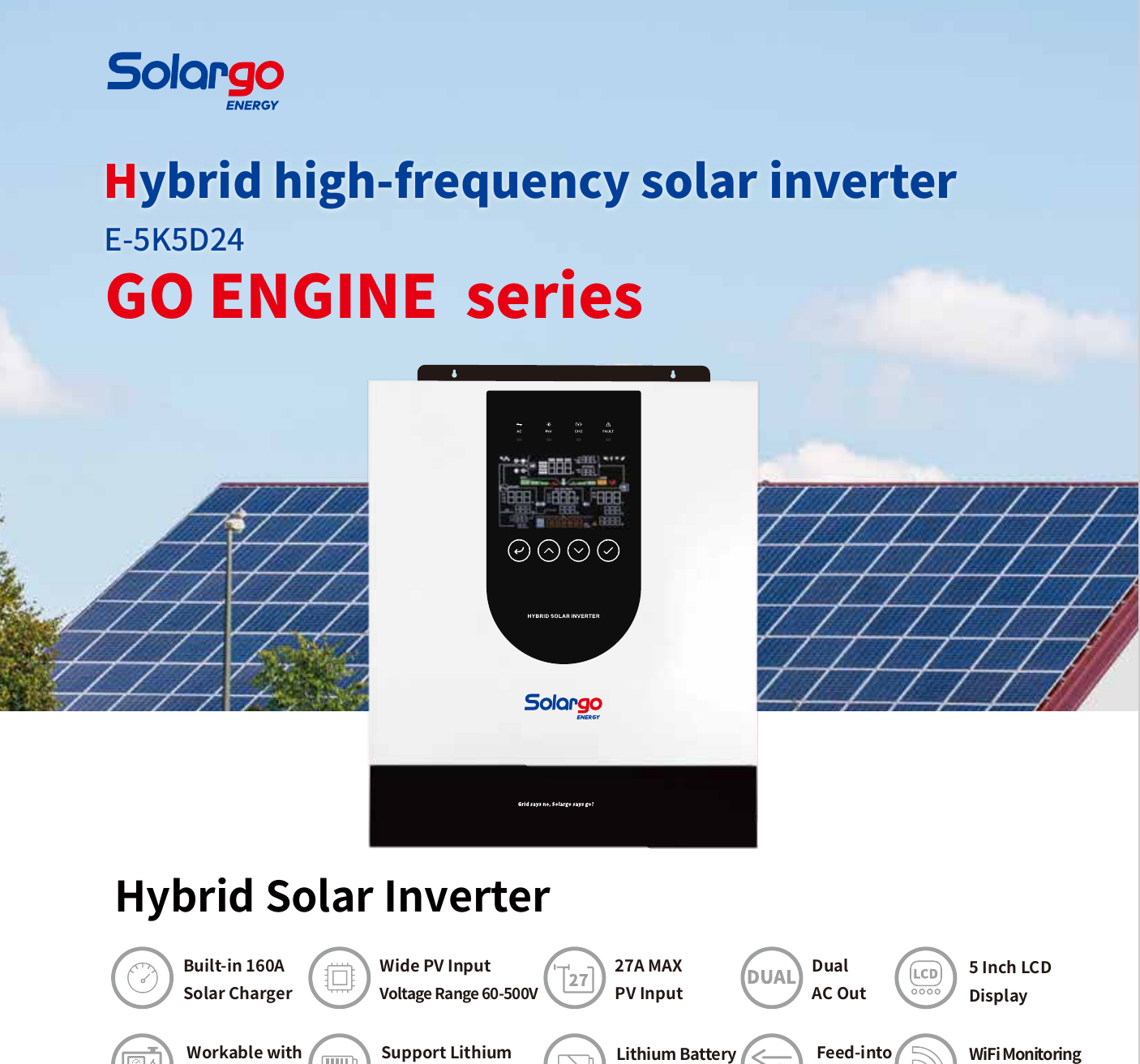 E-5K5D24 Hybrid Solar Inverter