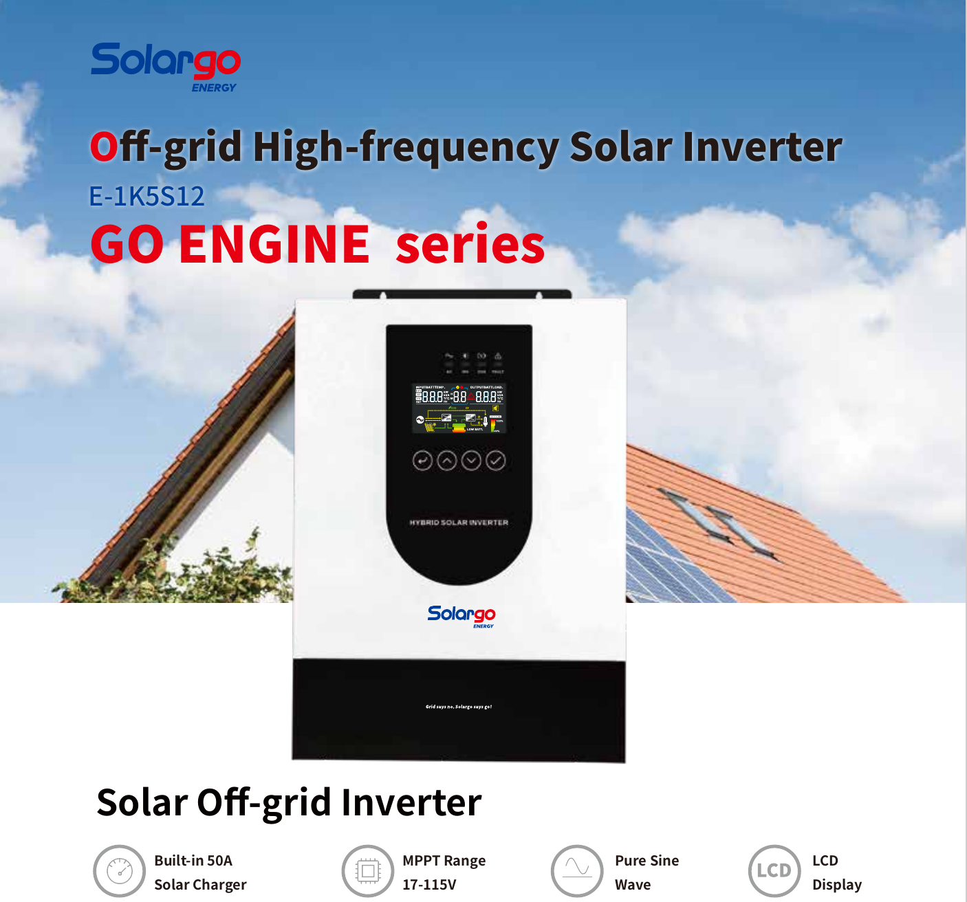 E-1K5S12 Off-grid Solar Inverter