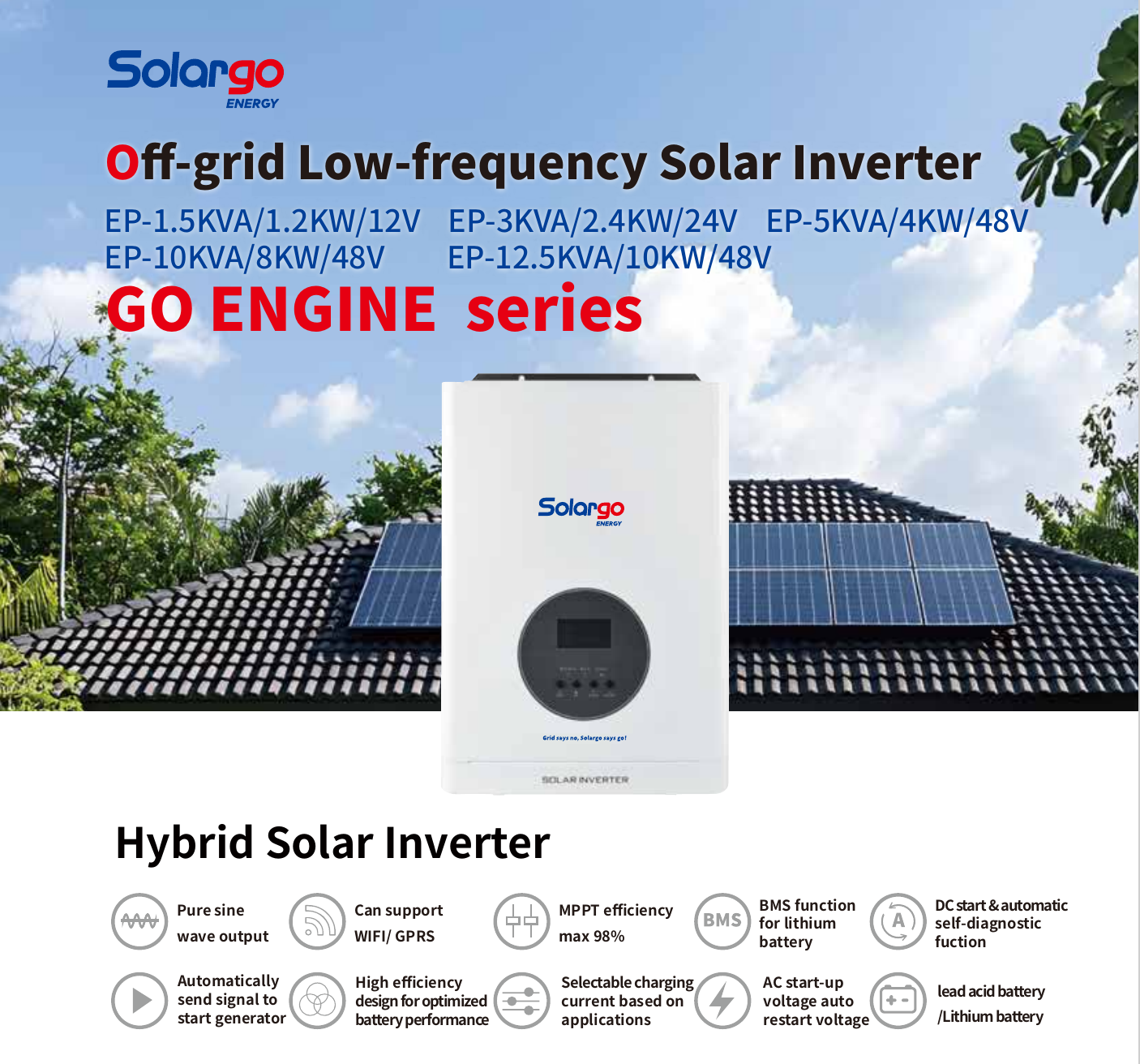 EP Low-frequency Off-grid Solar Inverter Series